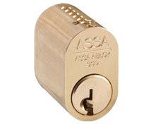 Assa Abloy Cylinder d1301 mattmässing (Till befintlig nyckel)