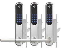 Yale Doorman Classic silver 3-pack