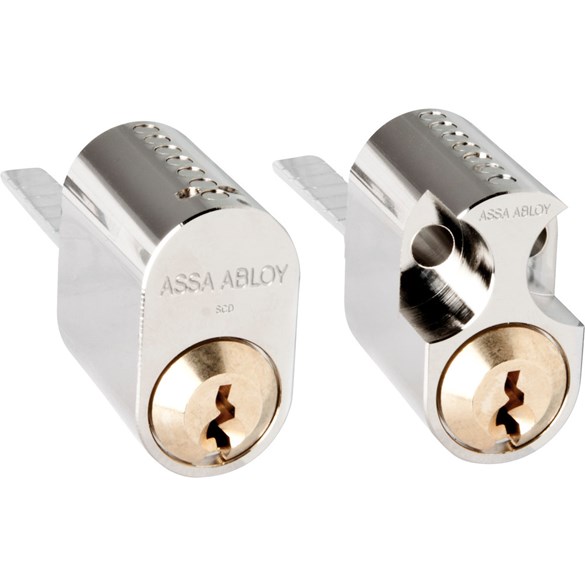 Assa Abloy Cylinder 708 3 nycklar nickel
