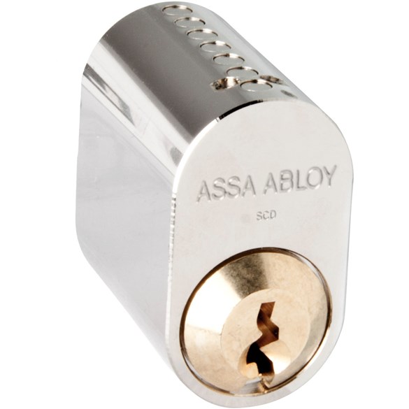 Assa Abloy Cylinder 701 3 nycklar nickel