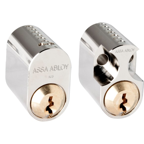 Assa Abloy Cylinder 702 LL2 6 nycklar nickel