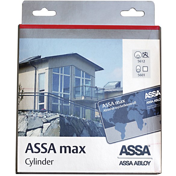 Assa Abloy Cylinder 5612 Max rund 5 nycklar nickel