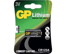 Gp Batteri CR123A Lithium 3V
