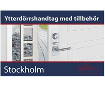 Hoppe Ytterdörrset Stockholm F1 aluminium silver nickelfritt