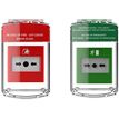 Ateco Skyddskåpa siren för larmknapp inkl. 2st kåpor grön & röd